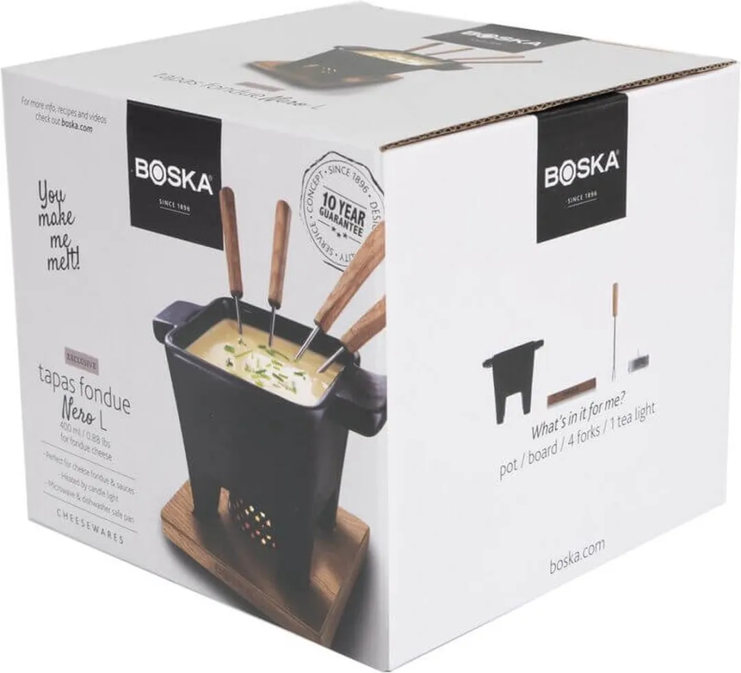 Boska Tapas Fondueset Nero L - 600ml - Halogeen - afbeelding 6 van 6