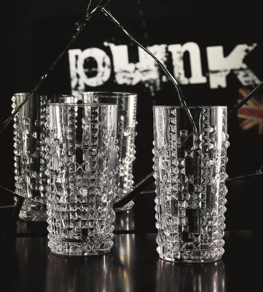 Nachtmann Punk Longdrinkglas 390ml - 4 Stuks