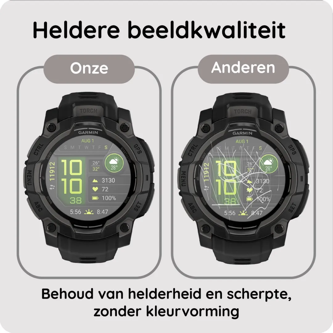 Just in Case Screenprotector Garmin Instinct 3 50mm - 2 Stuks