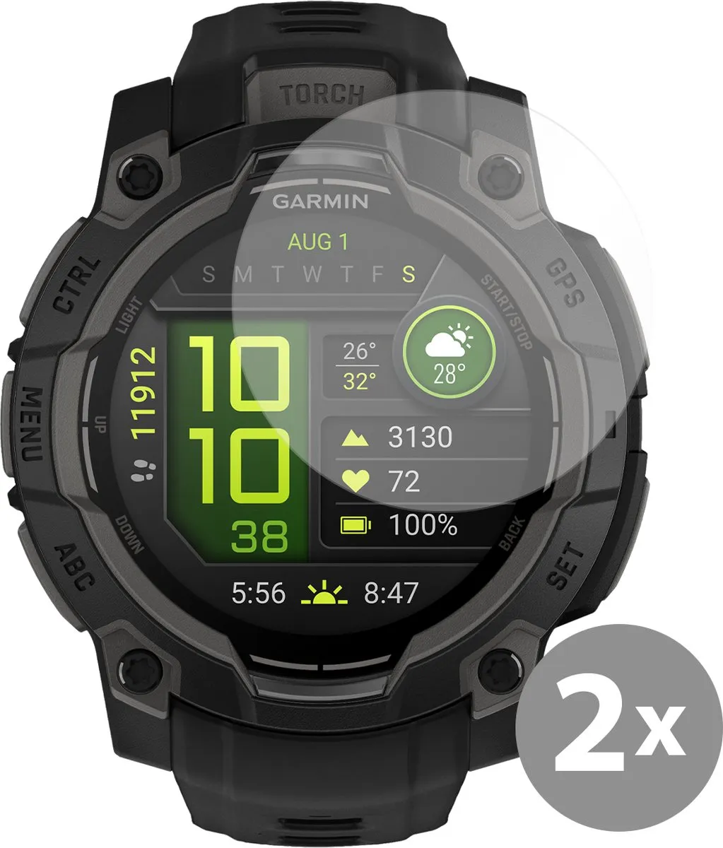 Just in Case Screenprotector Garmin Instinct 3 50mm