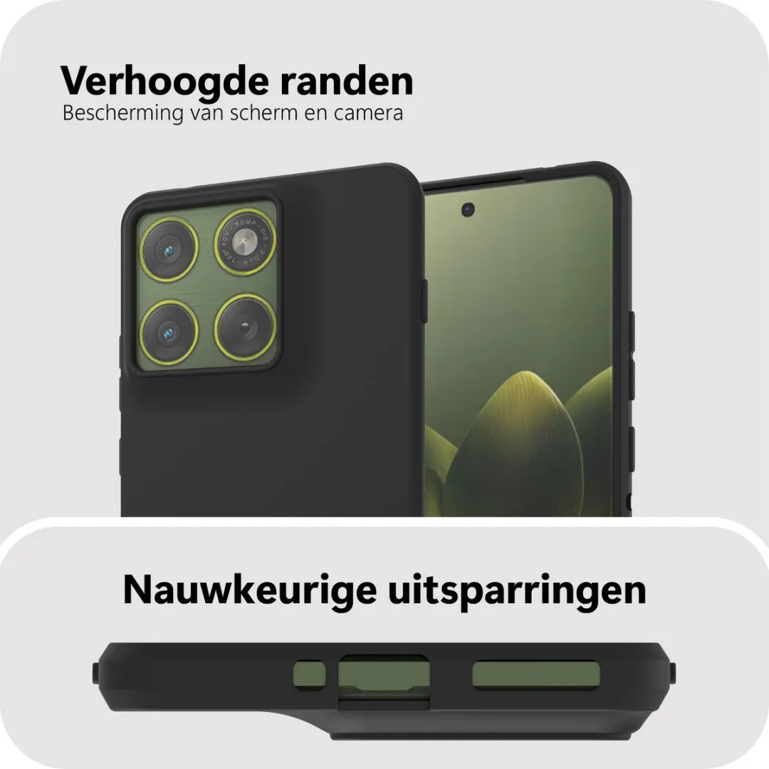 Just in Case Motorola Edge 70 Hoesje met Koord MMT2856KL1L - Zwart
