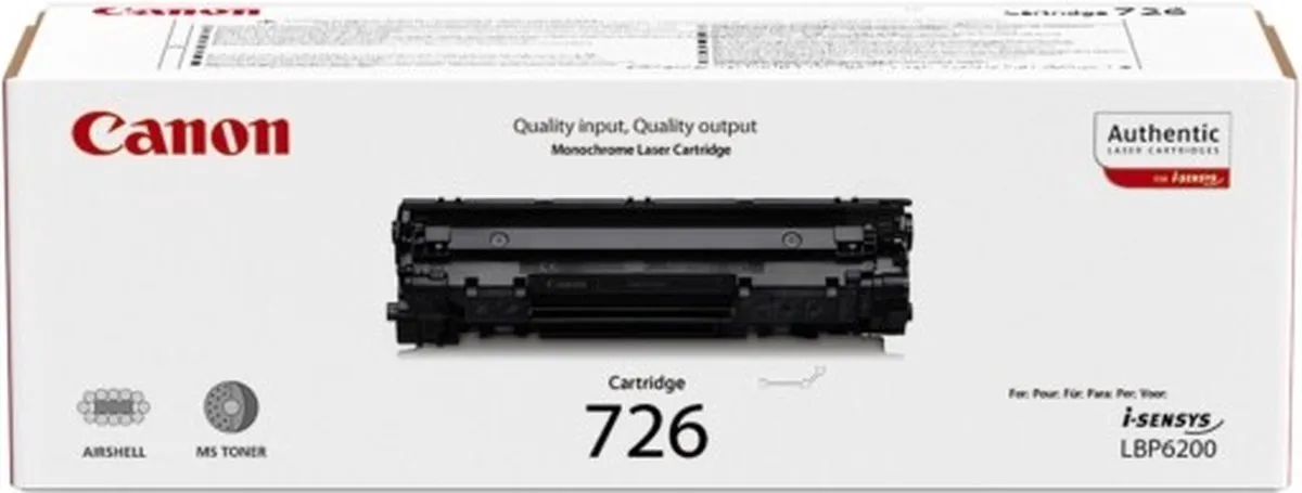 Canon CRG-726 Tonercartridge - Zwart