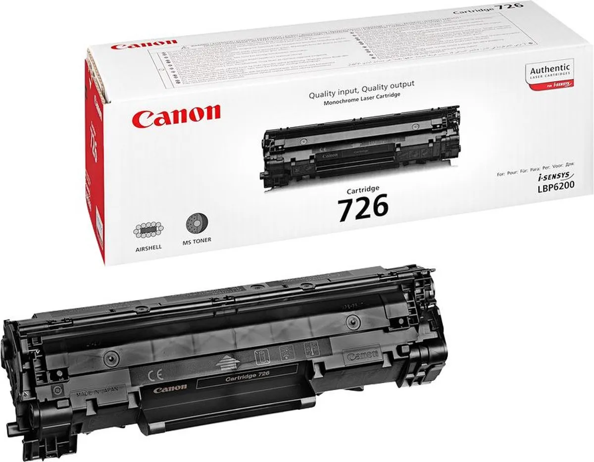 Canon CRG-726 Tonercartridge - Zwart