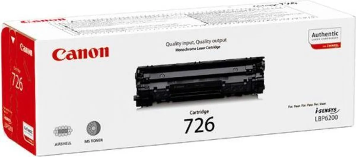 Canon CRG-726 Tonercartridge - Zwart