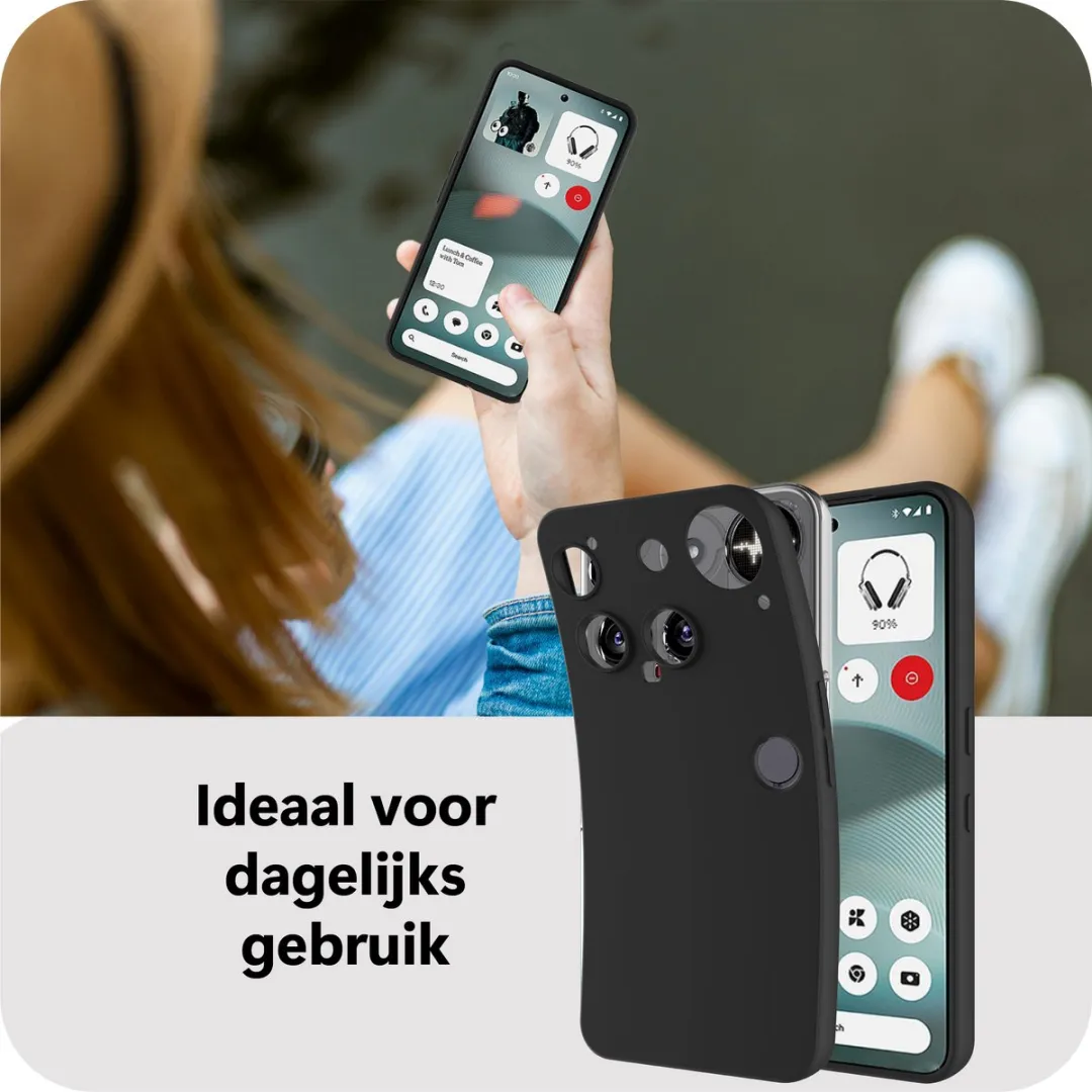 Just in Case Siliconen Hoesje Nothing Phone (3) MNT2777KL1 - Zwart