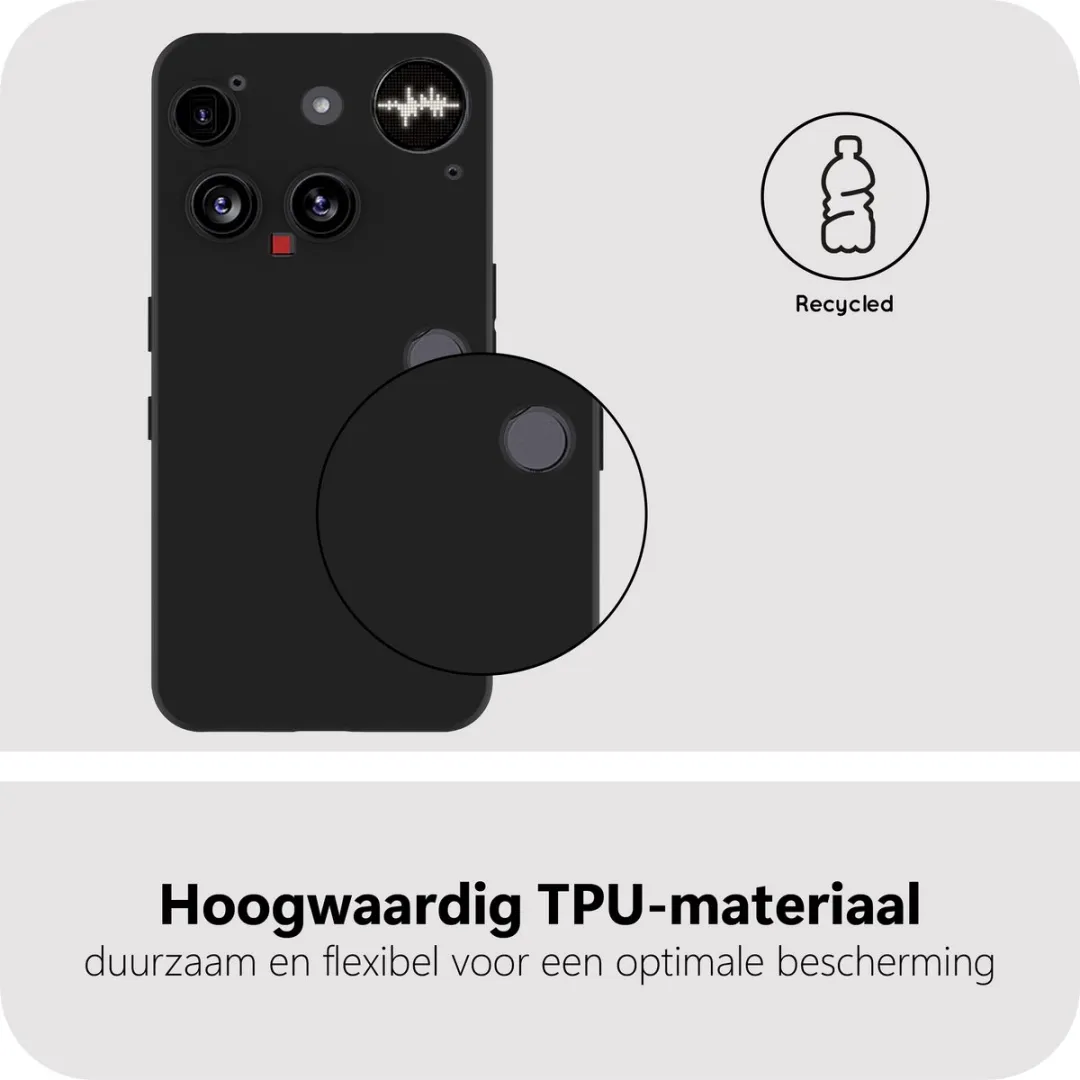 Just in Case Siliconen Hoesje Nothing Phone (3) MNT2777KL1 - Zwart - afbeelding 6 van 6