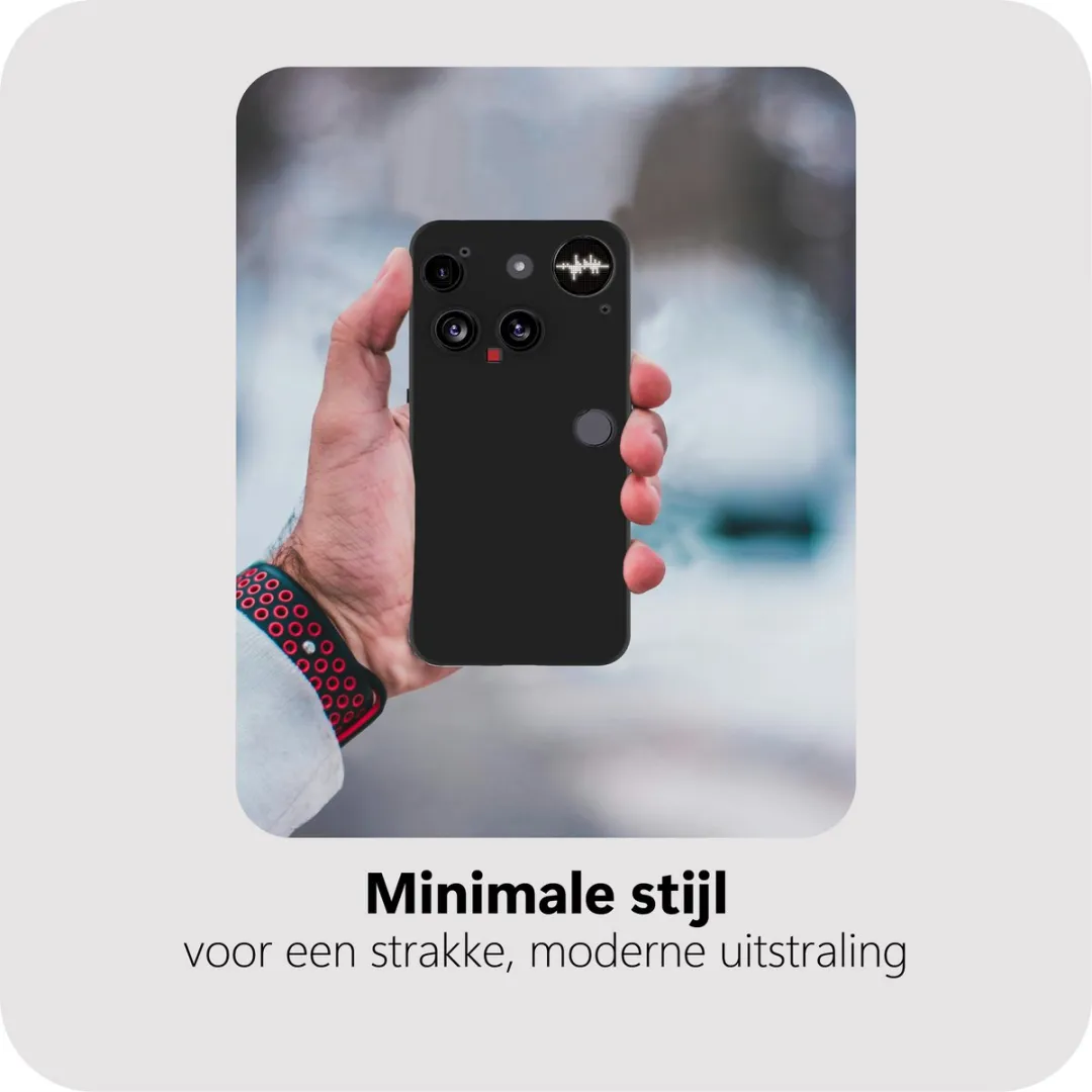 Just in Case Siliconen Hoesje Nothing Phone (3) MNT2777KL1 - Zwart