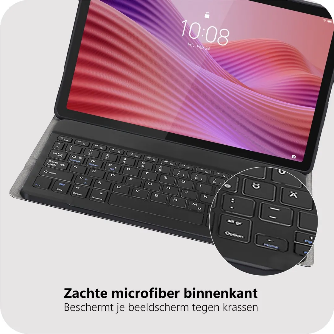 Just in Case TLE2840KB1QZ Tablethoes met Toetsenbord - Zwart