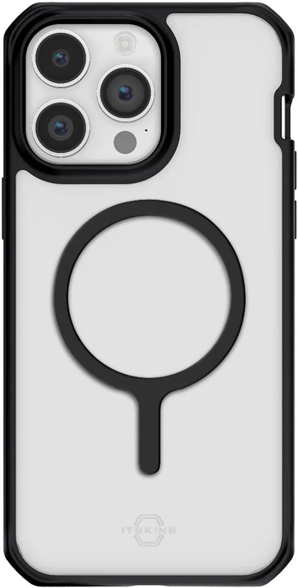 Itskins Hybride Solid MagSafe iPhone 14 Pro Max Hoes - Transparant