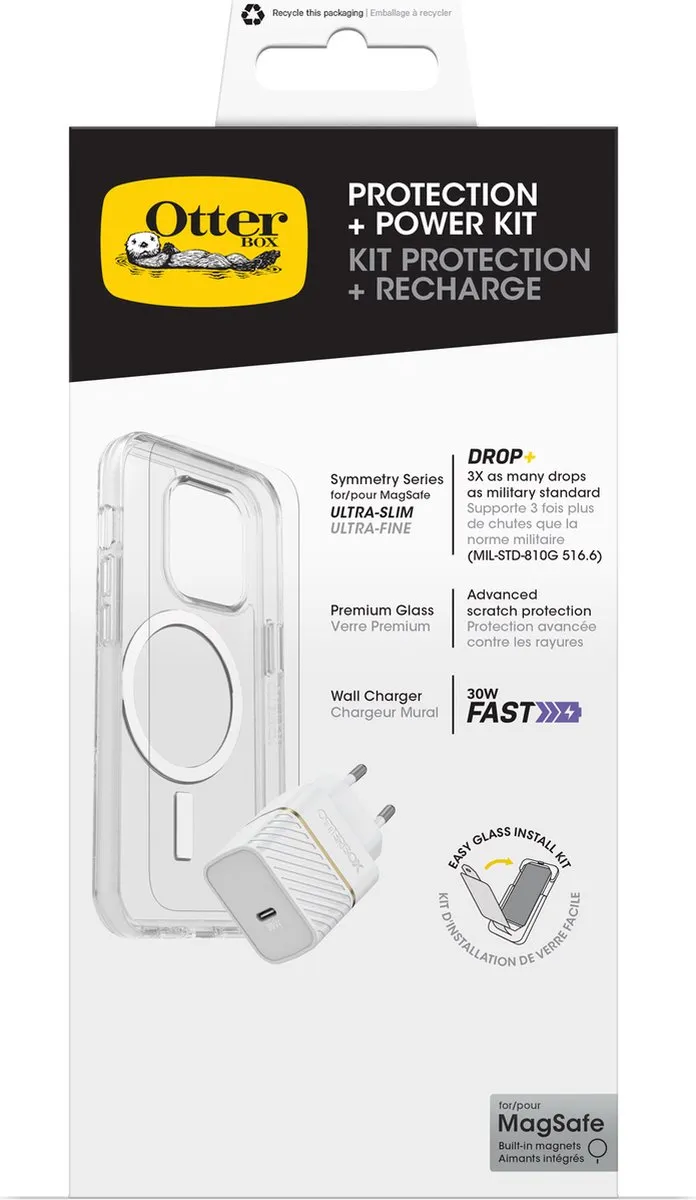 OtterBox Symmetry MagSafe Case iPhone 15 Pro Max - Transparant - 78-81248