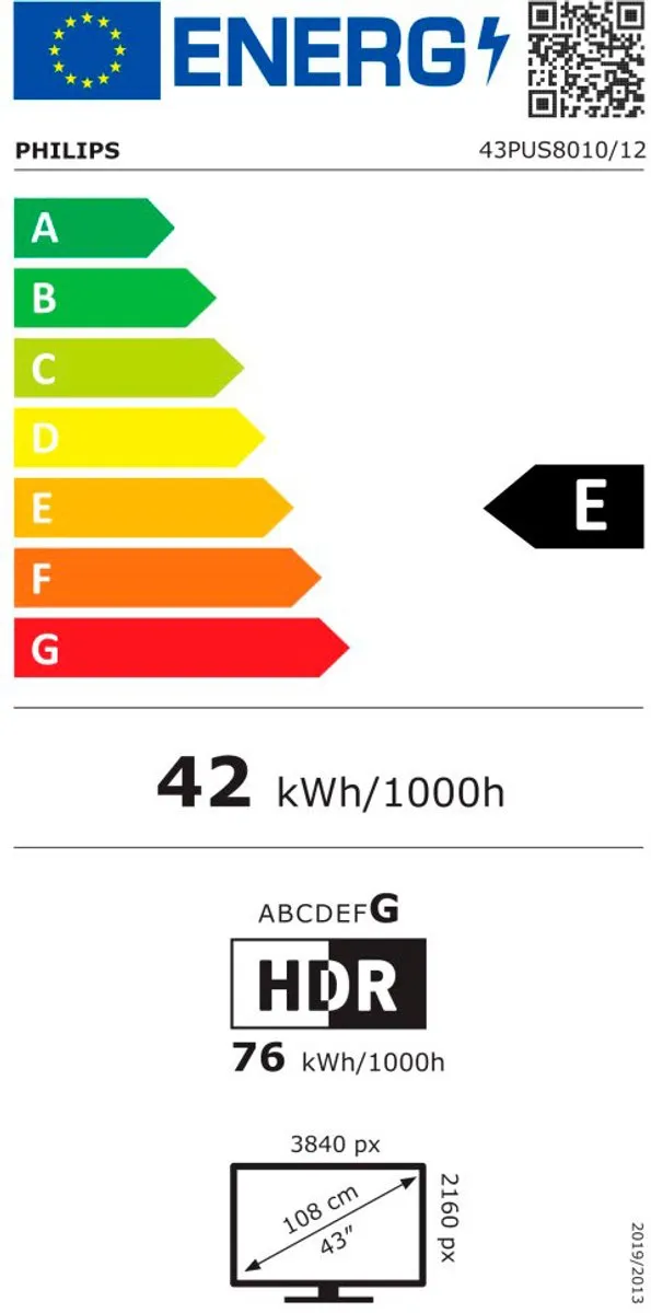 Philips 43PUS8010/12 4K LED TV - 43 inch - Zwart