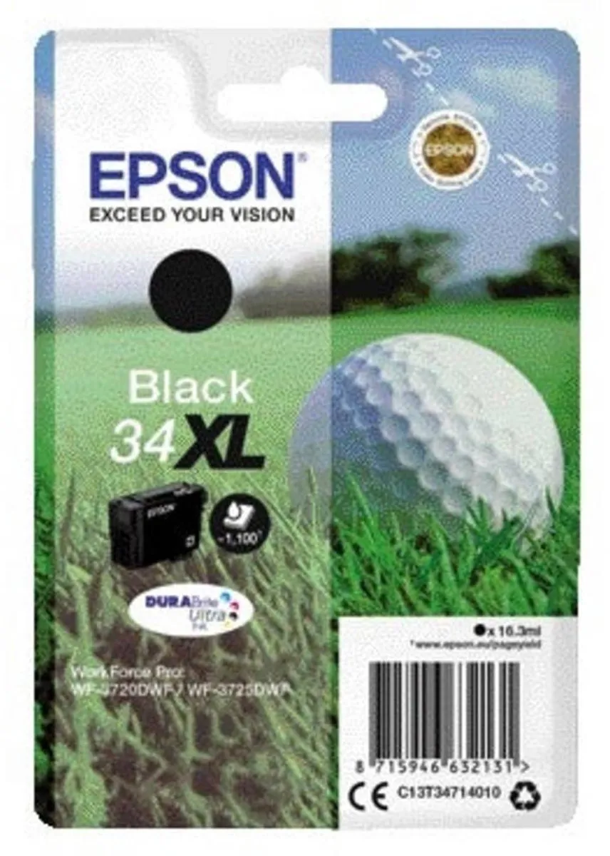 Epson 34XL Inktcartridge Zwart - 1100 pagina's