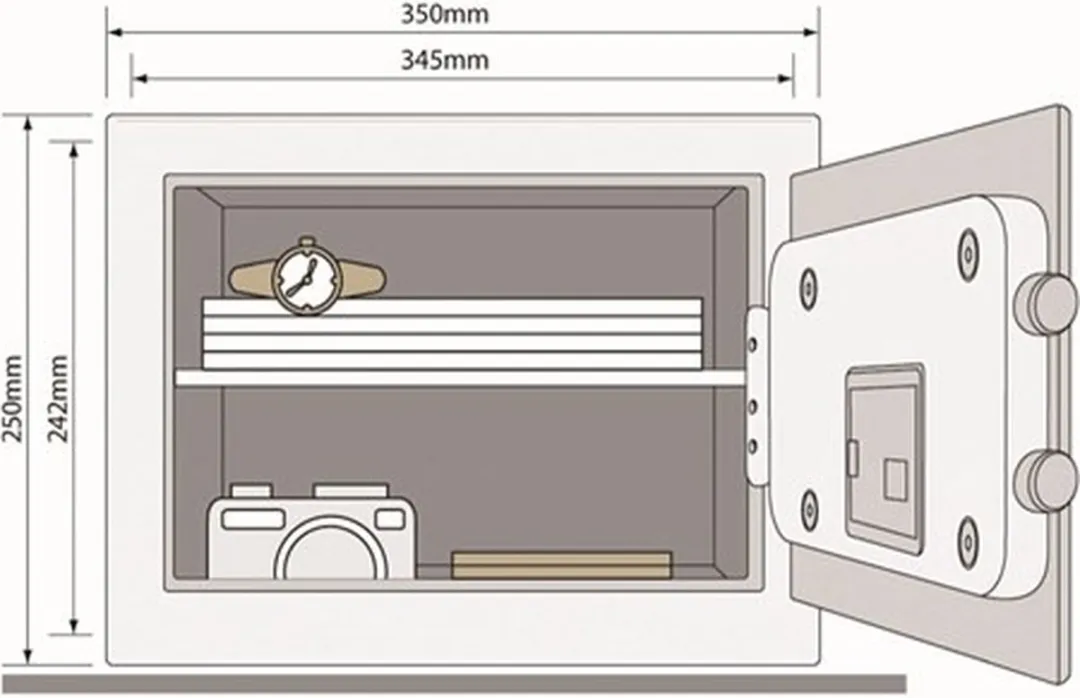 Yale Elektronische Kluis YSEB/250/EB1 - 20.5L - Zwart