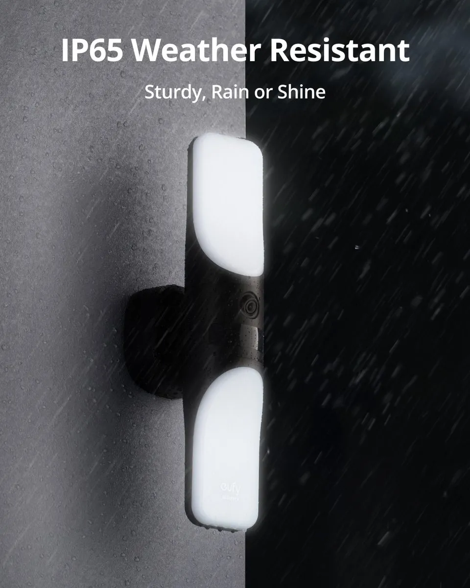 Eufy Security S100 Wandlicht Cam T84A1311 - 2K - 1200 Lumen - Zwart