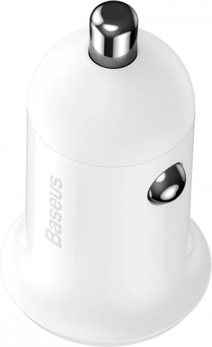 Baseus Grain Pro Autolader 7340 - 2x USB 4.8A - Wit
