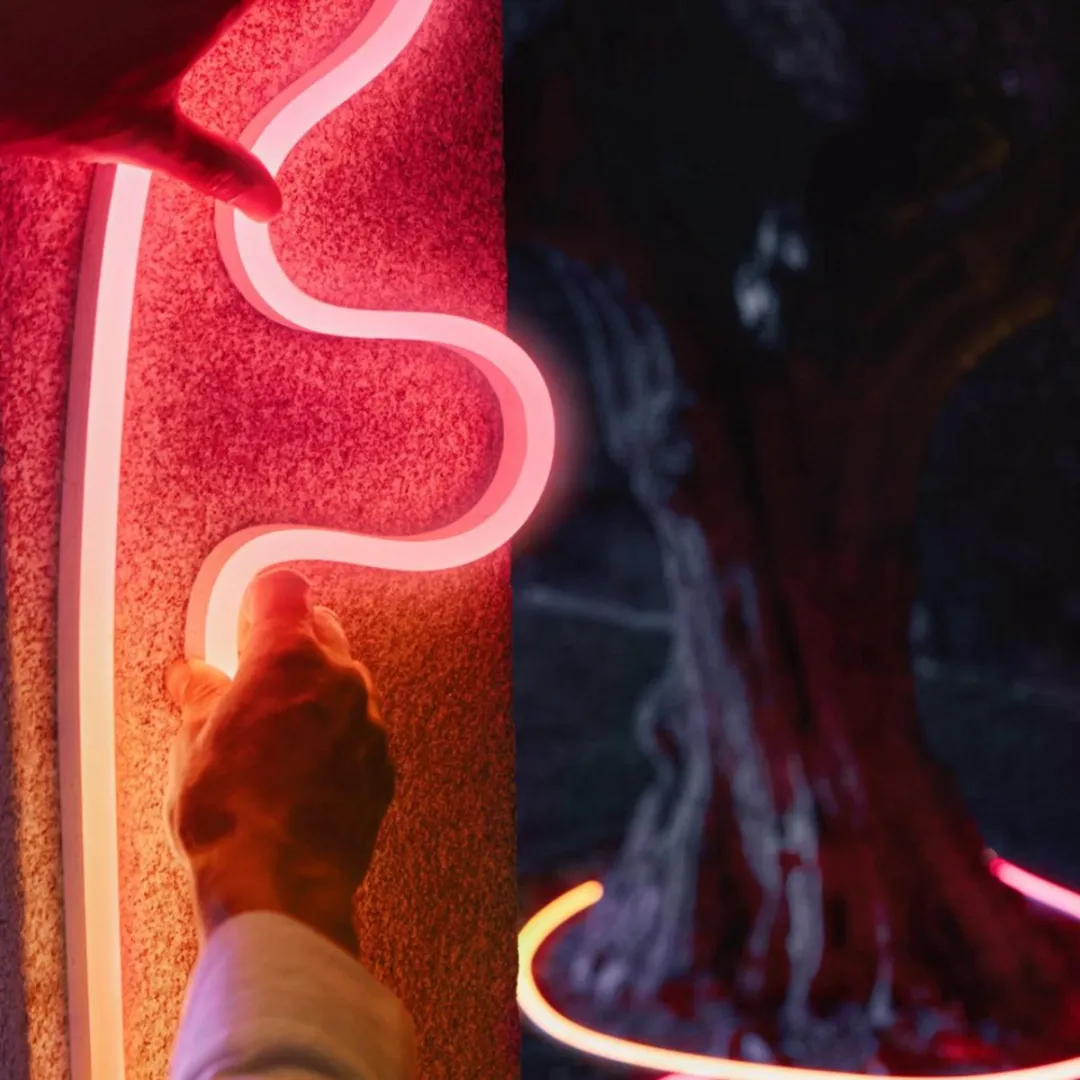 Philips Hue Neon LED Strip Outdoor 5m - Wit & Kleur - Incl. Dimmer Switch