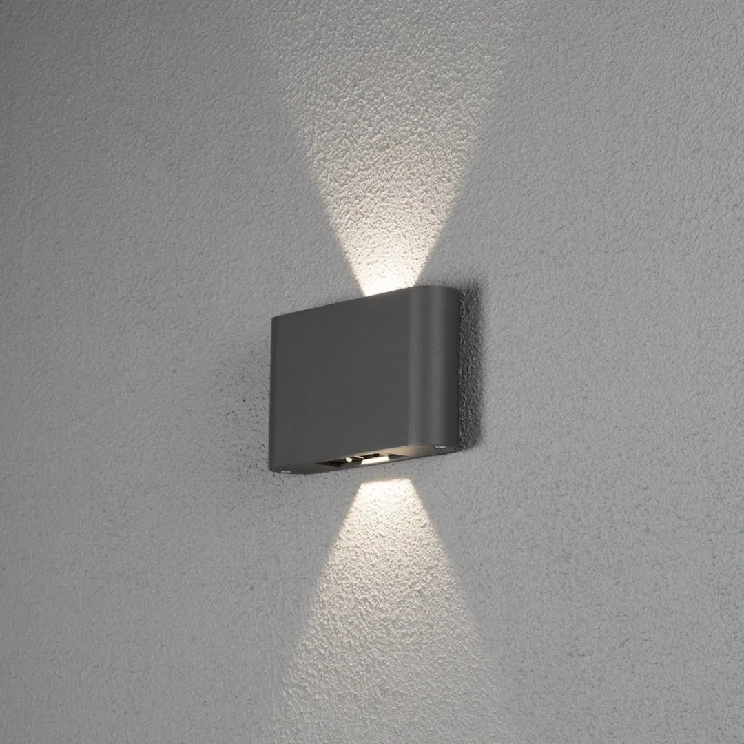 Konstsmide Chieri Flex Spotlamp Buiten 2-lichts LED 3000K - Antraciet