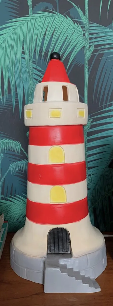 Egmont Toys Heico Vuurtorenlamp - 36cm - Rood