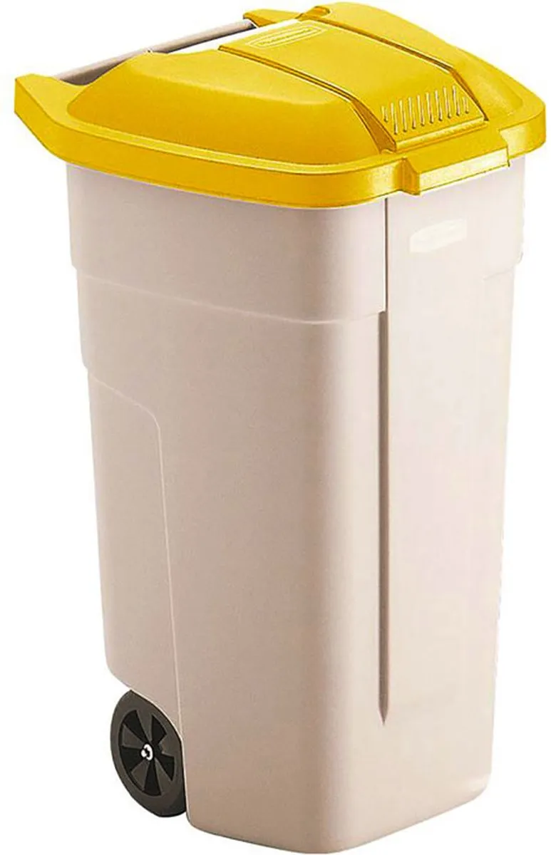 Rubbermaid Deksel Geel 100L
