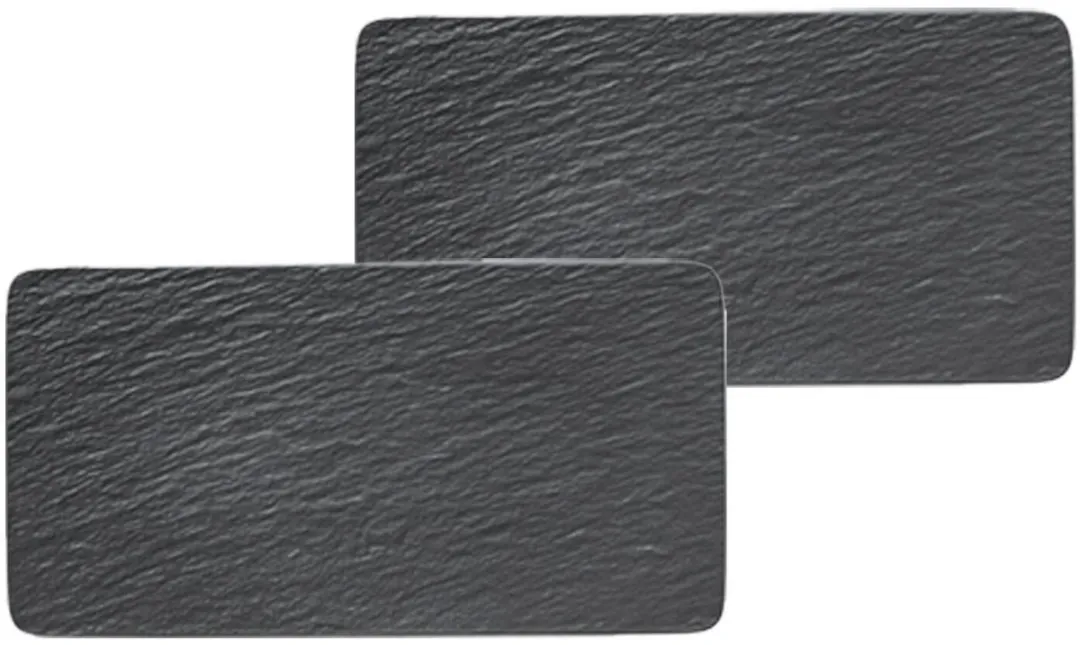 Villeroy & Boch Manufacture Rock Servierplaten 2 Stuks - Zwart
