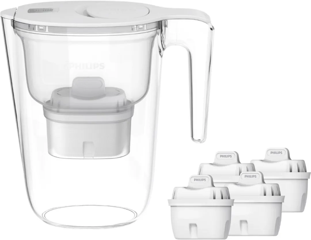 Philips AWP2943WHT4 Waterfilterkan - 4 Filters Wit - afbeelding 4 van 6