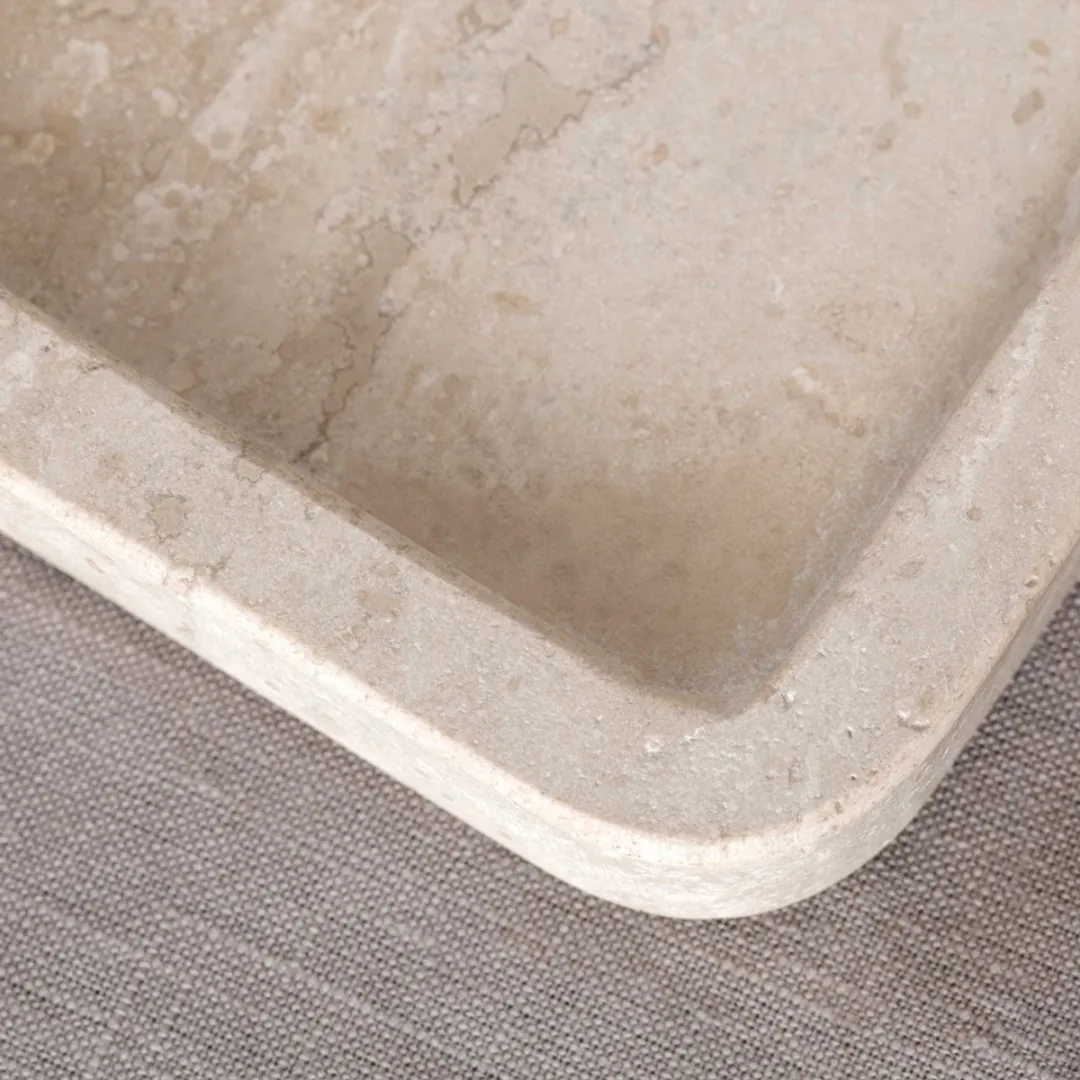 Villeroy & Boch Manufacture Travertine Servierplaat 40,5x28,2cm - Beige