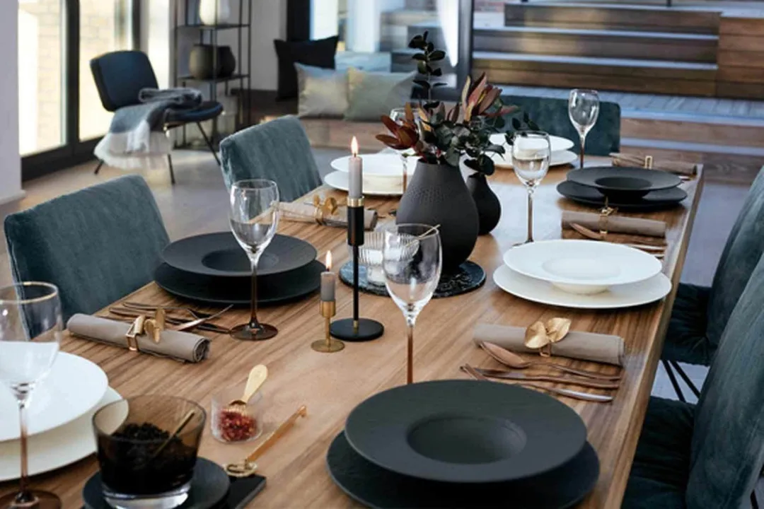 Villeroy & Boch Manufacture Rock Pasta-Set 12-delig - Zwart