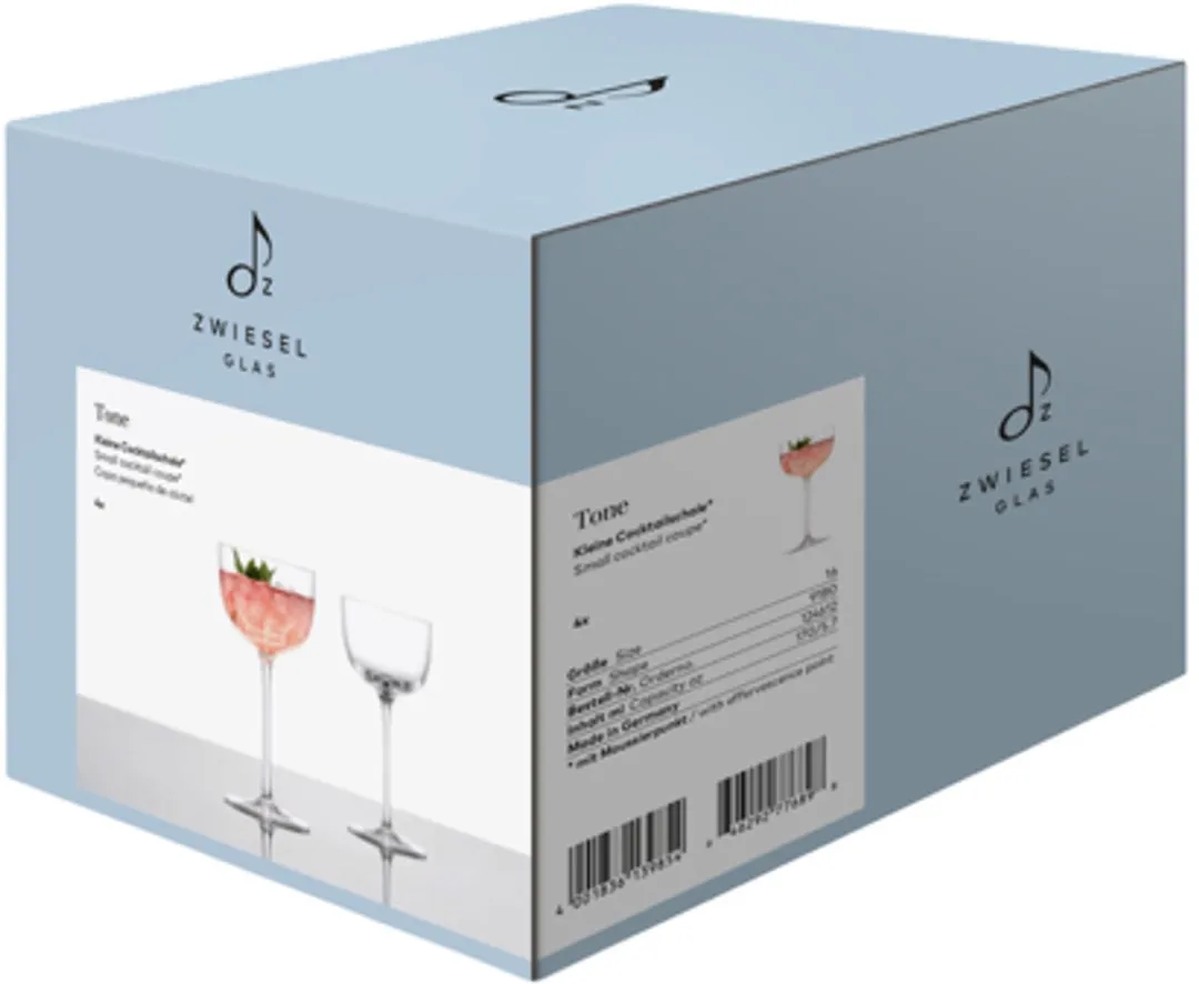 Zwiesel Glas Tone Cocktailcoupe 0.17L - 4 Stuks