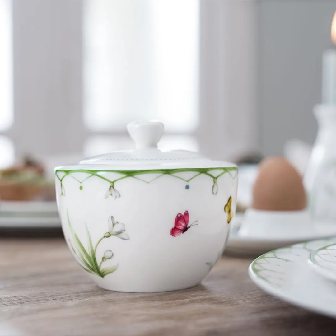 Villeroy & Boch Colourful Spring Melkkan & Suikerpot - 2 Stuks