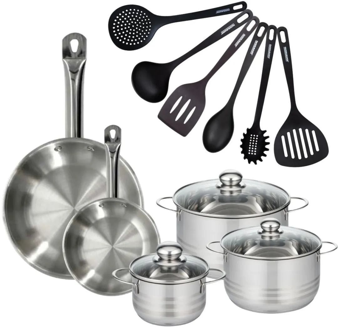Fackelmann Eterna Set 2 Pannen 20/28cm + 3 Potten 16/20/24cm