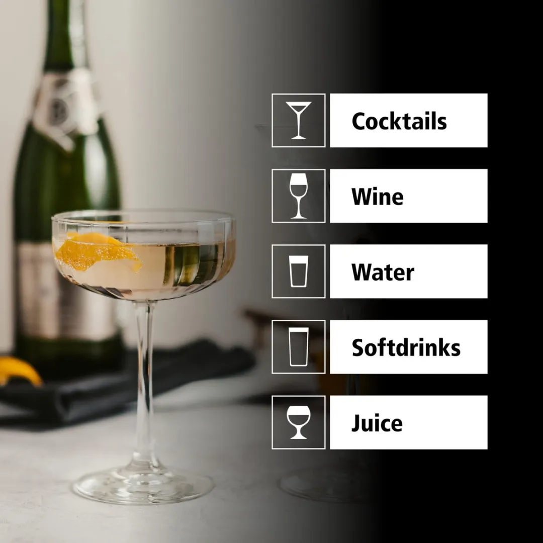 Libbey Linear Coupe Cocktailglazen 251ml - Transparant - 12 Stuks