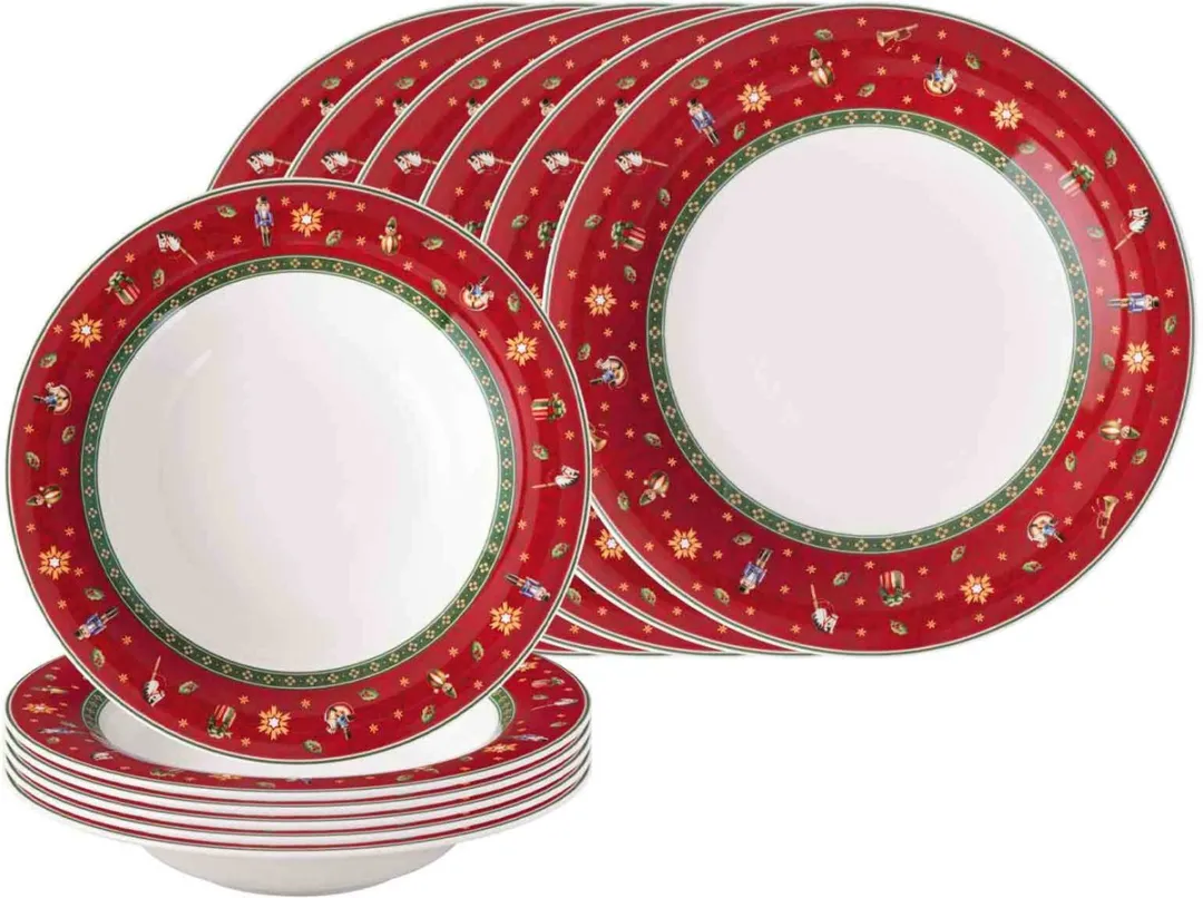 Villeroy & Boch Toy's Delight Tafelservice - 12-delig - Rood