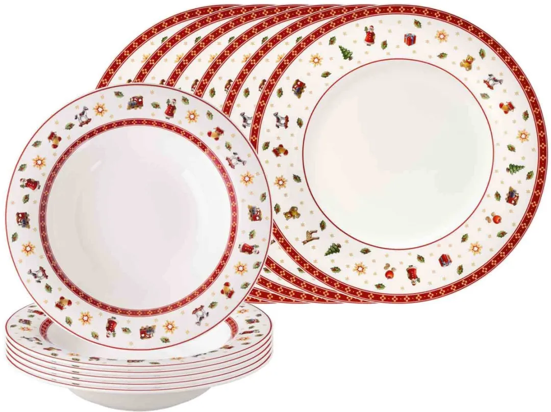 Villeroy & Boch Toy's Delight Tafelservice - 12-delig - Rood