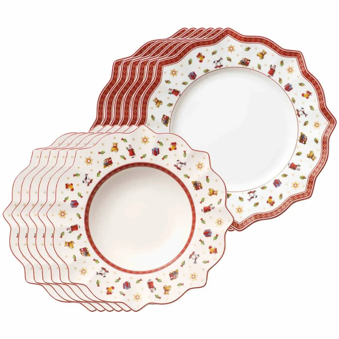 Villeroy & Boch Toy's Delight Tafelservice - 12-delig - Rood