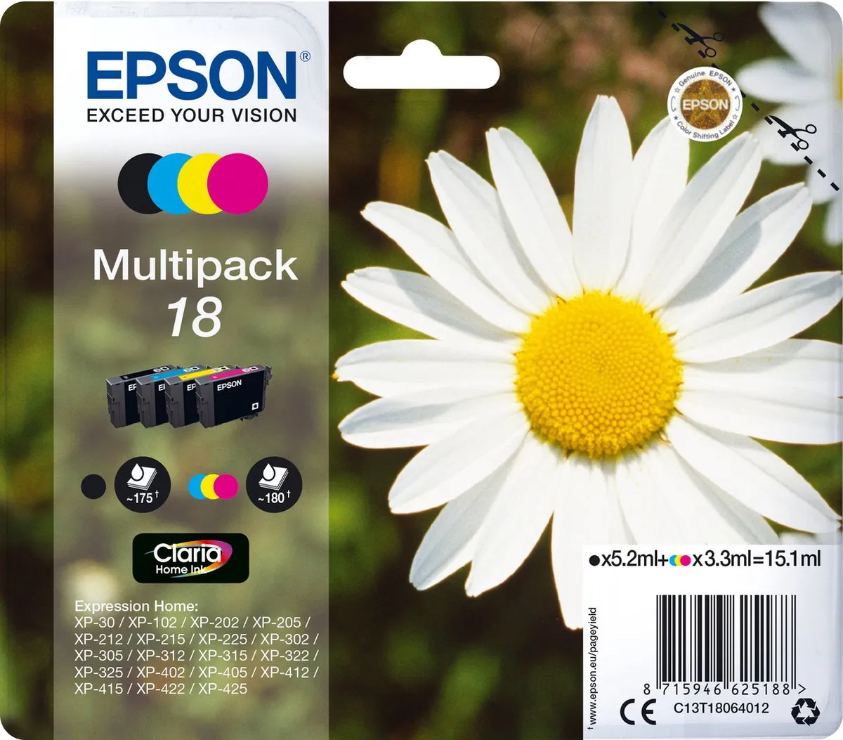 Epson C13T18064010 Inktcartridge