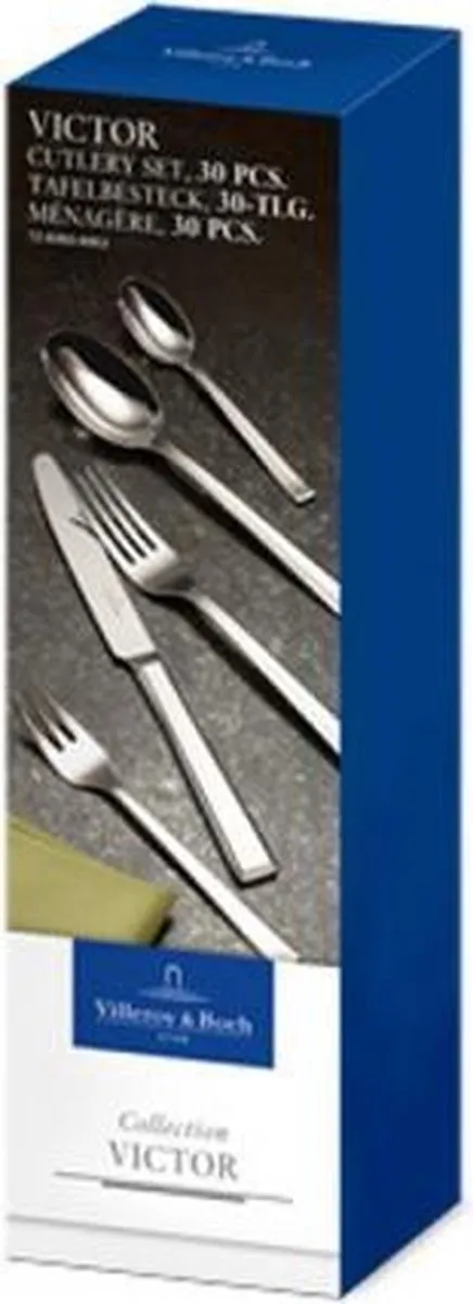 Villeroy & Boch Victor Bestekcassette 30-delig RVS