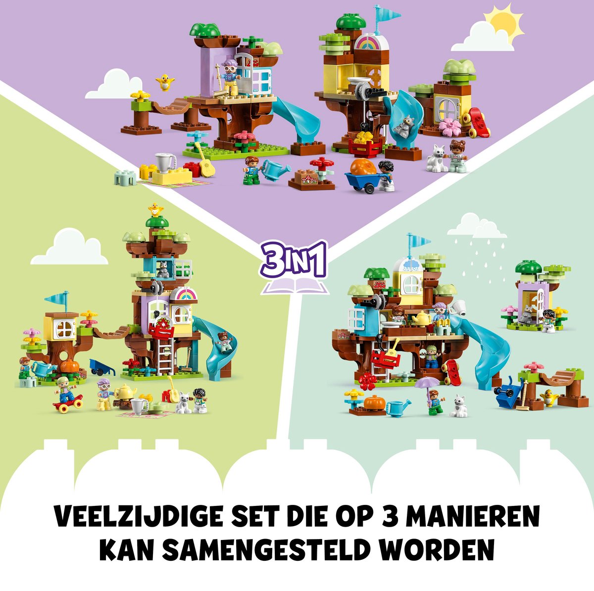 LEGO DUPLO 3in1 Boomhut Peuterspeelgoed Set - 10993