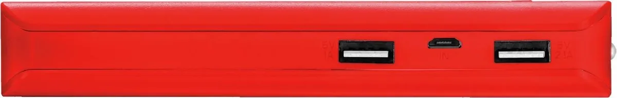 Trust Primo 10.000mAh Powerbank - 2x USB - Rood