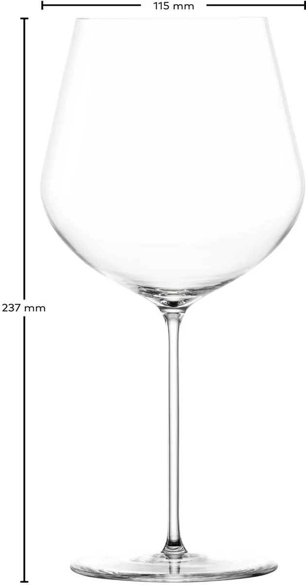 ZWIESEL VUELO Burgunder Rotweinglas Set - 6 Stuks