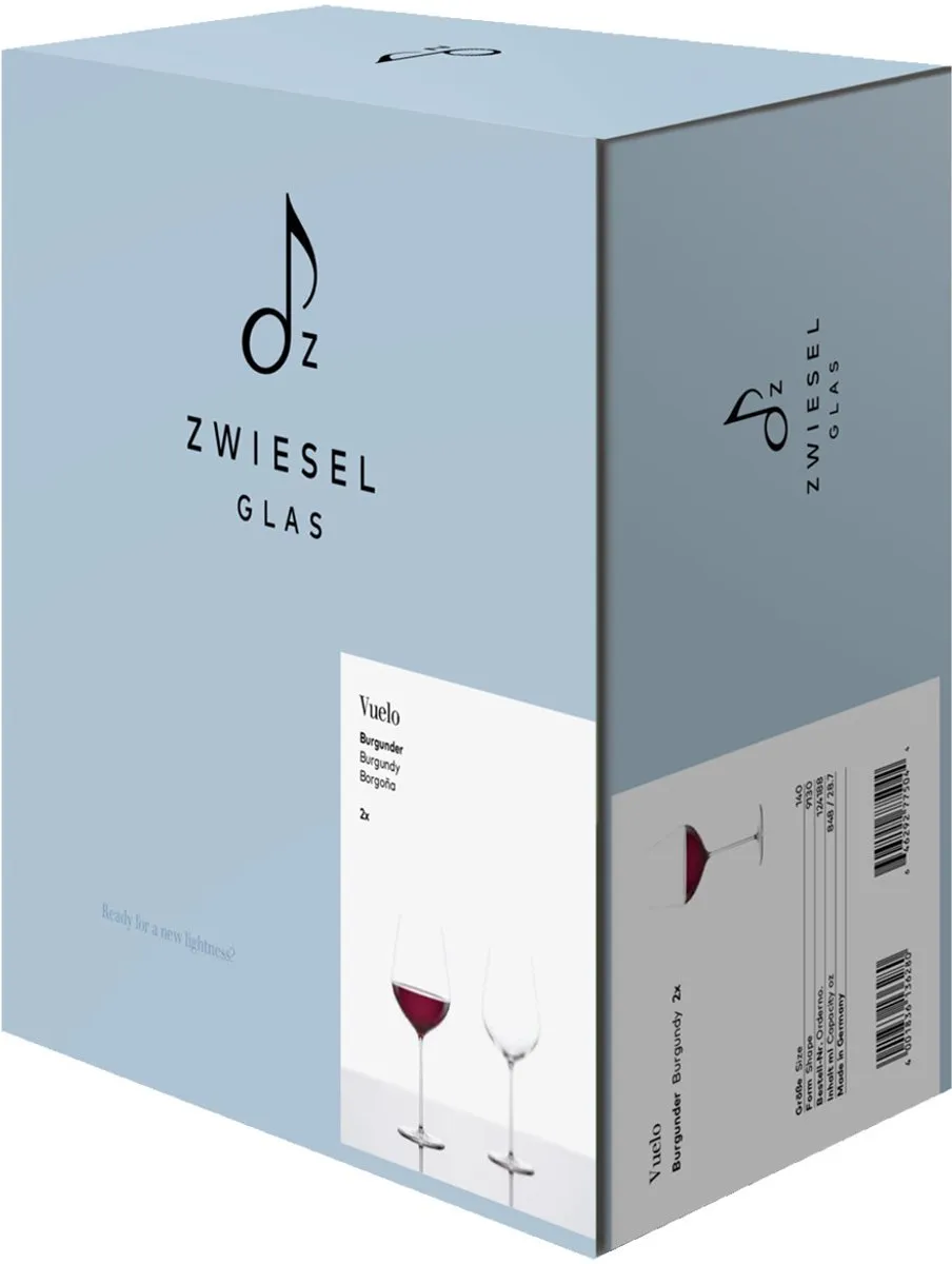 ZWIESEL VUELO Burgunder Rotweinglas Set - 6 Stuks