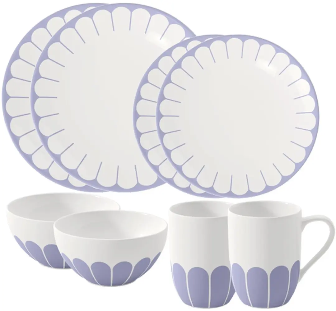 Villeroy & Boch Fleur Couleur Starter-Set 8-delig - Cassis