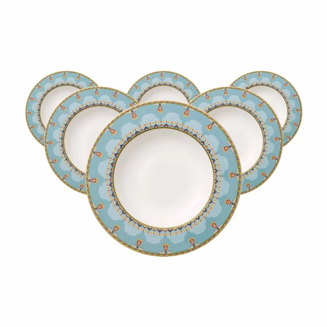Villeroy & Boch Suppenteller Samarkand Aquamarin Ø24,8cm