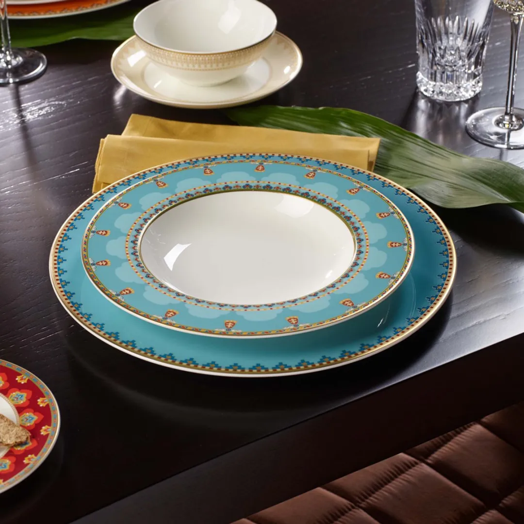 Villeroy & Boch Suppenteller Samarkand Aquamarin Ø24,8cm - 6 Stuks