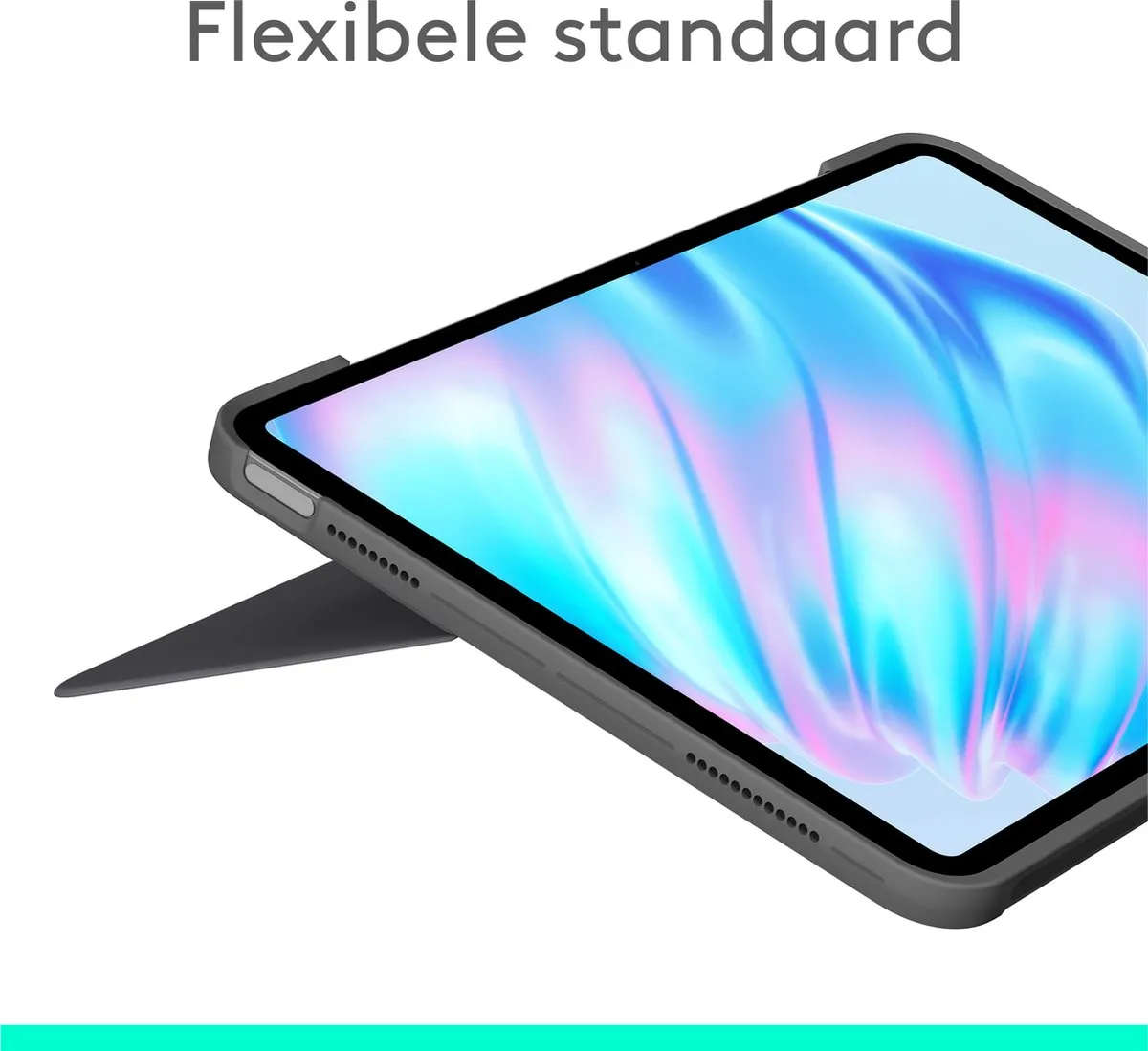 Logitech Combo Touch iPad Air 11" (M2) Toetsenbord - Grafiet