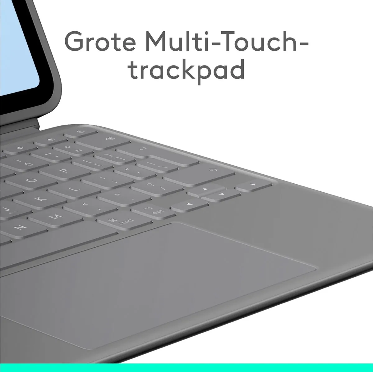 Logitech Combo Touch iPad Air 11" (M2) Toetsenbord - Grafiet