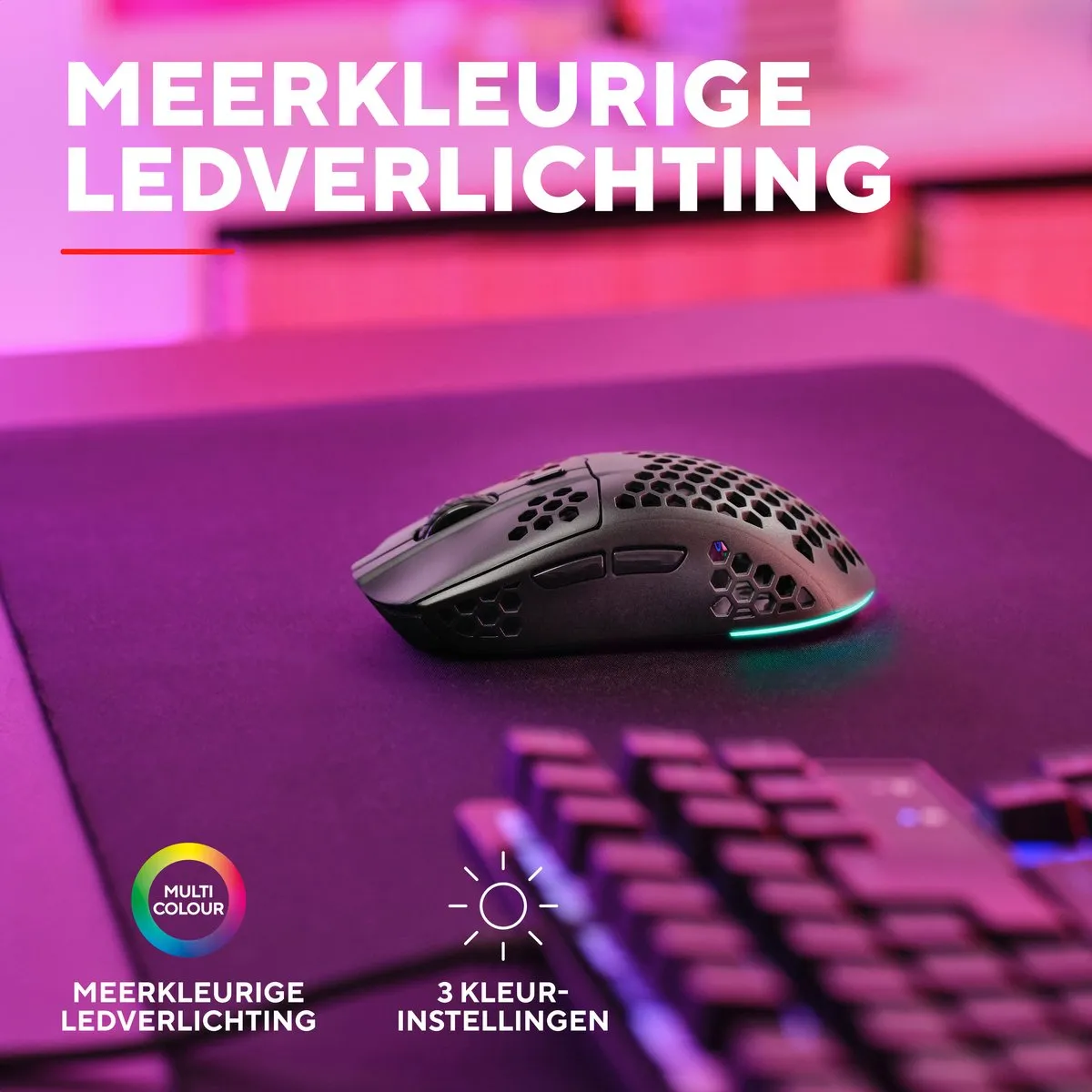Trust GXT929 Helox Draadloze Gaming Muis 4800 DPI - Zwart