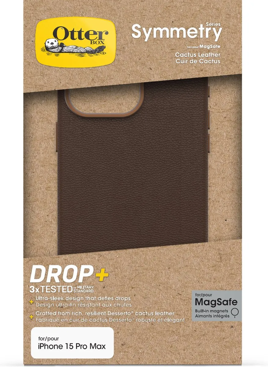 OtterBox Symmetry Hoesje iPhone 15 Pro Max - Bruin - 77-95763