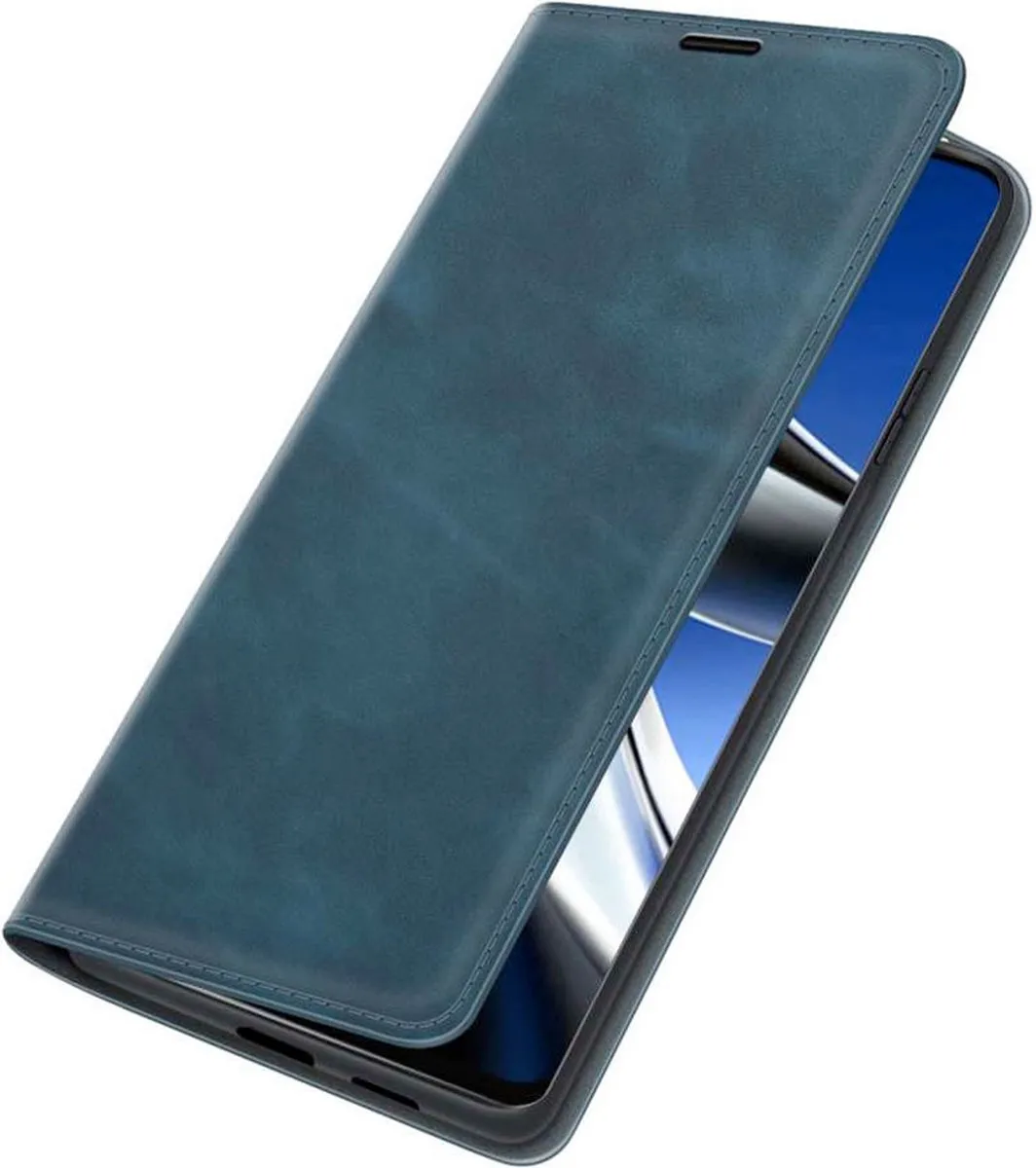 Just in Case Hoesje Poco X4 Pro 5G - 4 Pasjes - Blauw