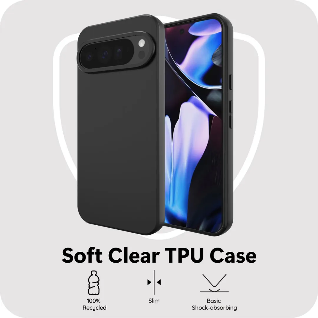 Just in Case Google Pixel 10 Pro XL Hoesje Siliconen - Zwart - MGO2782KL1 - afbeelding 5 van 6