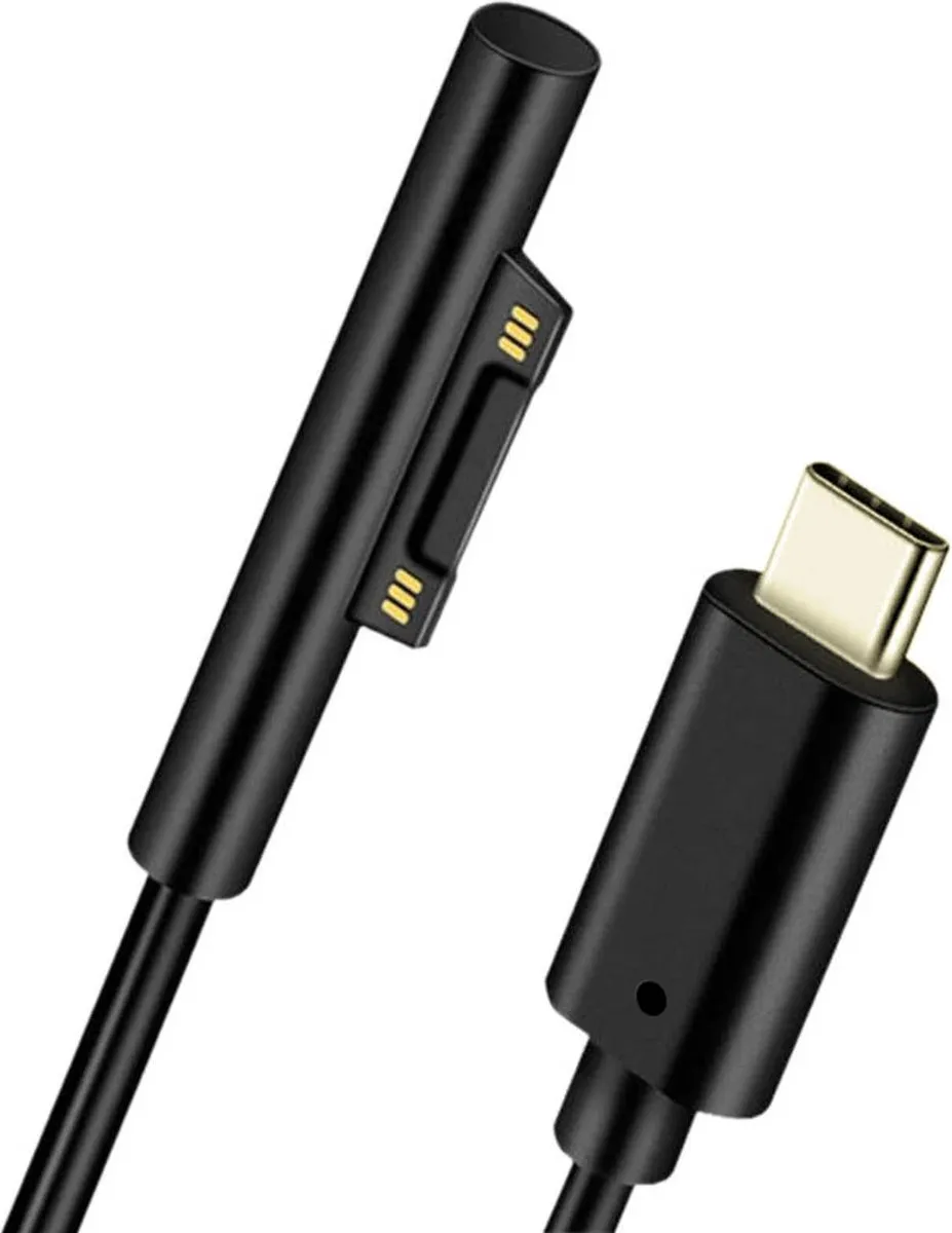 4Smarts USB-C Kabel 1m - Microsoft Surface - Zwart